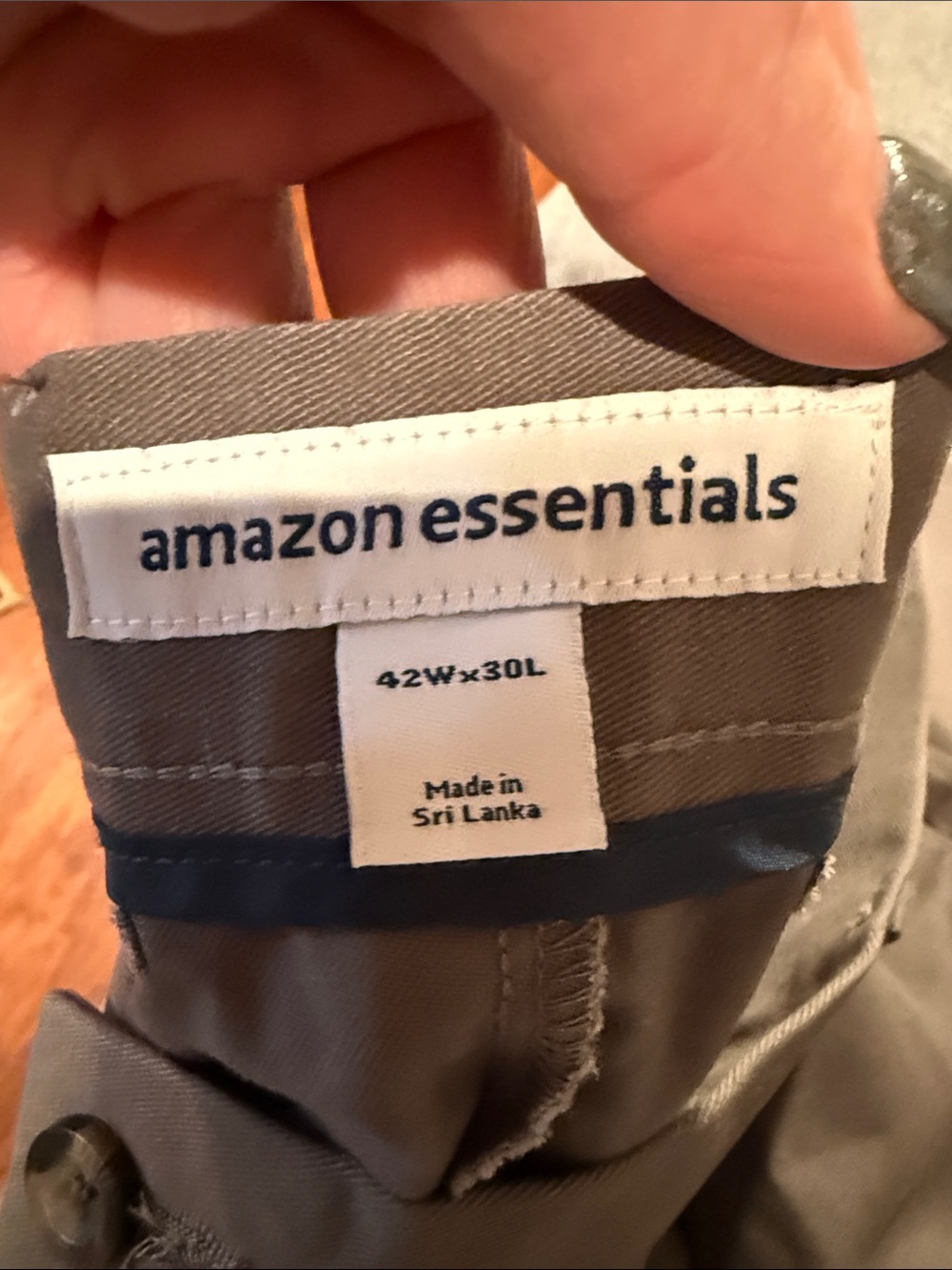 Amazon Essentials Men’s Chino Pants Brown 42W x 30L